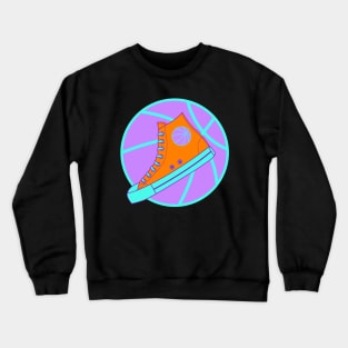 Orange High Top Sneaker Crewneck Sweatshirt